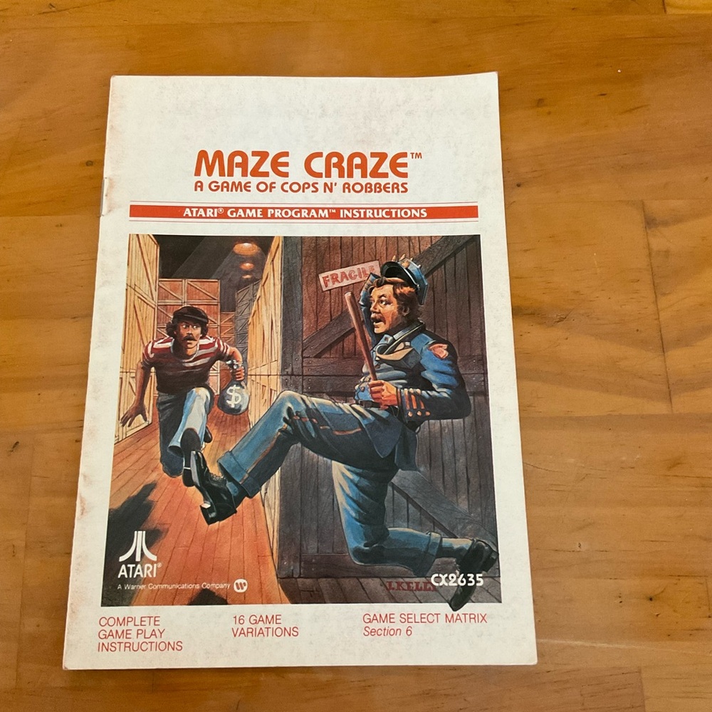 Atari Maze Craze Game Instructions